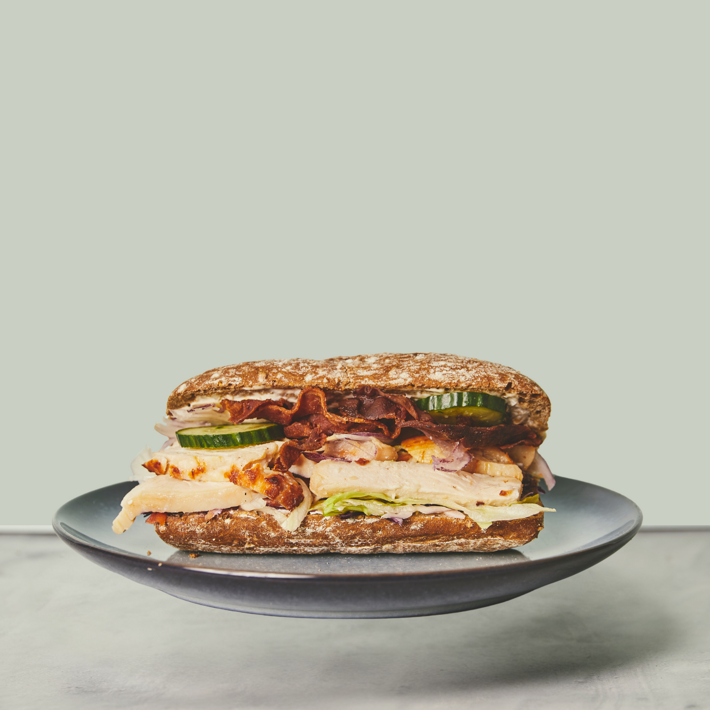 Sandwich m. kylling & bacon
