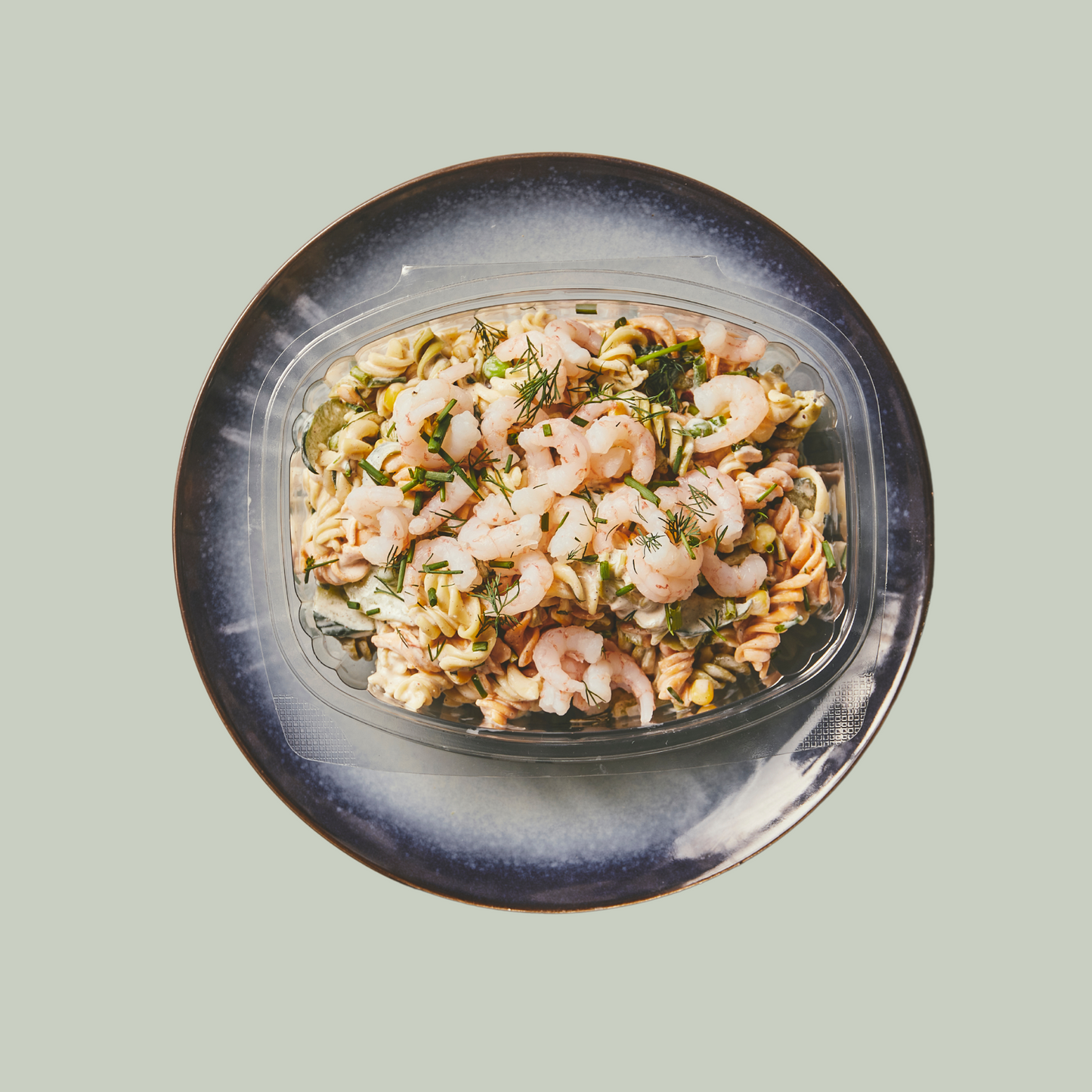 Hjemmelavet pastasalat med rejer