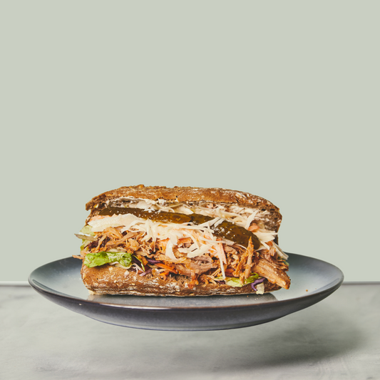 Sandwich med pulled pork